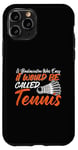 Coque pour iPhone 11 Pro Jeu d'amour pour joueur de badminton