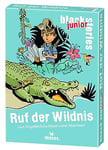 moses Black Stories Junior Appel de la nature – 50 énigmes dangereuses pleines d'aventures, cartes au nouveau design avec deux variantes, jeu de puzzle pour les enfants à partir de 8 ans, 90091, Blanc