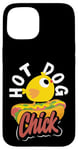 iPhone 15 Hot Dog Chick Fun Quirky Graphic Humor Case