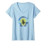 Disney The Little Mermaid Ariel Shell Silhouette T-Shirt avec Col en V