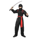 W WIDMANN MILANO Party Fashion - Costume enfant ninja musclé, guerrier japonais, combattant, déguisements de carnaval