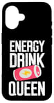 Coque pour iPhone 16 Boisson énergisante Queen Energy Drink