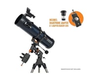 Celestron Astromaster 130EQ telescope with smartphone adapter and 2x barlow