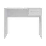 Bureau droit 1 Tiroir L90cm CARMEN blanc Taille unique