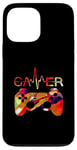 Coque pour iPhone 13 Pro Max Gamer Heartbeat Jeu vidéo Garçon Homme Gamer