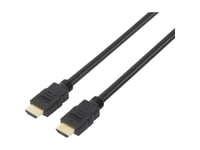 Speaka Professional Hdmi Tilslutningskabel Hdmi-A-Stik, Hdmi-A-Stik 15.00 M Sort Sp-7870116 Audio Return Channel, Forgyldte Stik Hdmi-Kabel