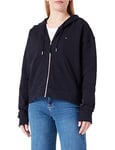 Tommy Hilfiger Women 1985 Terry Hoodie with Zip, Blue (Desert Sky), M