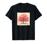 Sakura Trees In Bloom Landscape Vintage Graphic T-Shirt