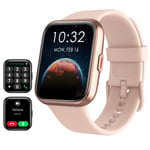 Tensky Montre Connectée Femme[Alexa& Appel Bluetooth]1,8"Smartwatch Femme Alertes de santé，Sommeil/Fréquence Cardiaque/SpO2,Etanche IP68100+ Modes Sportifs Montre intelligente pour iOS, Android-Rose