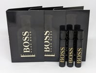 3x Hugo Boss BOSS BOTTLED Parfum (3x 1.2ml Sample Spray) Mens EDP Vial