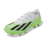 adidas Unisex X Crazyfast.1 Sg Football Shoes (Soft Ground), FTWR White Core Black Lucid Lemon, 3.5 UK