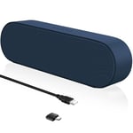 ZETIY PC Speakers, USB Computer Speaker, Laptop Speakers with Volume Control, Mute Button, Mini Soundbar with USB Powered for Desktop, Notebook, PC, Laptop - Plug and Play （Blue）