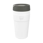 KeepCup Traveller Reusable Travel Mug - Vacuum Insulated Cup with Leakproof Sipper Lid - 16oz (454ml) - Qahwa