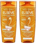 L'Oréal Paris - Shampooing Nutrition Haute-Légèreté Pour Cheveux Fins et Secs - Cheveux Brillants - Huile Extra Fine de Coco - Sans Silicone - Elseve Huile Extraordinaire - 300 ml (Lot de 2)