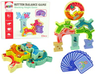 Puinen lelu lapsille Lean Toys Balancing Cats - tasapainoilevat kissat