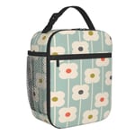 Orla Kiely Multi Stam Blommor Isolerade Lunchväskor Skola Skandinavisk Stil Vattentät Thermal Kylare Bento Box Dam Barn