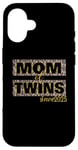 Coque pour iPhone 16 Idée cadeau maman jumeaux 2025 naissance maman jumelle