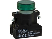 Promet Signallampa 22Mm Grön 24 - 230V Ac / Dc (W0-Ldu1-L22d Z)