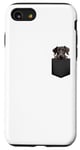 iPhone SE (2020) / 7 / 8 Funny Scottish Deerhound Puppy Dog In Pocket Cute Pet Lover Case