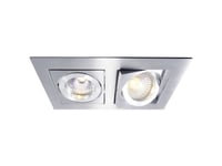 Deko Light Kardan Ii 110101 Loftsindbygningsring Led (Rgb), Halogen Gu5.3, Mr 16 50 W Sølv