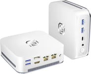 Mini Pc Windows 11 Pro,Mini Ordinateur De Bureau Avec 12 Gen Alder Lake N95(Jusqu'À 3.4Ghz),16Gb Ram 1Tb Ssd,Micro Ordinateur Supporte Les Écrans 4K,Ethernet Gigabit,Type-C,Usb 3.2,Hdmi