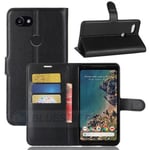 Google Pixel 2 Xl      Pu Wallet Case    [Black]