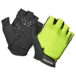 GripGrab Women's ProRide RC Max Padded Short Finger Summer Gloves - High Vis Yellow / Small