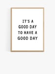 EAST END PRINTS Sisi and Seb 'Good Day' Framed Print