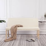 Banc, Banquette salon moerne 139, 5 cm crème polyester pwfn12807 MaisonChic