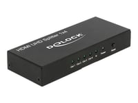 Delock Hdmi Uhd Splitter 1 X Hdmi In > 4 X Hdmi Out 4K - Video/Lyd-Splitter - 4 X Hdmi - Stasjonær