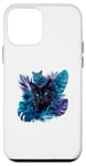 iPhone 12 mini Purple Plants Bouquet Silhouette Kitten Forest Lover Cat Case