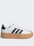 adidas Sportswear Women's VL Court Bold Trainers - White/Black, White/Black, Size 6.5, Women