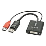 LINDY DVI-D to DisplayPort Converter Adapter - Black