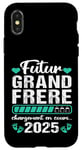 Coque pour iPhone X/XS Futur Grand Frère 2025 Annonce Naissance Grossesse Cadeau