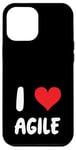 Coque pour iPhone 12 Pro Max I Love Agile - Heart - Développement de technologies logicielles