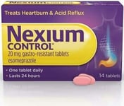 Nexium Control Heartburn and Acid Reflux Relief Tablets, 20mg, 14-Count(2 Packs)