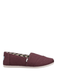 TOMS Alpargata Slip-On Shoes, Dark Red