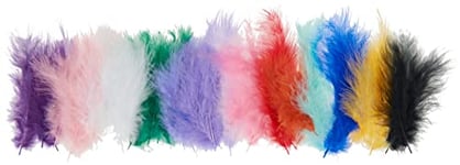 Rayher Mix plumes duvetées loisirs créatifs 7g 10–15 cm 15 pcs coloré, ‎8516849