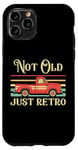 Coque pour iPhone 11 Pro Not Old Just Retro – Voiture classique rouge vintage Pickup Truck