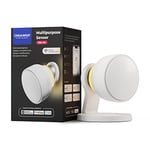 Chuango Capteur Multifonction DML-100, 4 en 1, Wi-FI, thermomètre, hygromètre, capteur de lumière, détecteur de Mouvement avec veilleuse, Compatible avec Alexa, Google et Add to Siri, Blanc Compact