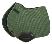 LeMieux Close Contact Suede Square Green Tapis de Selle Unisexe, Hunter Carré en Daim Vert, L