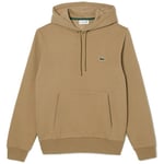 Sweat-shirt Lacoste  SWEATSHIRT À CAPUCHE HOMME  EN COTON BIOLOGIQUE BEIGE