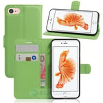 Apple Iphone Se (3Nd Gen) Pu Wallet Case [Green]