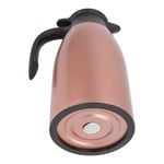 (Rose Gold)Tea Vacuum Pot 304 Stainless Steel Leakproof Lid 2L Capacity SG