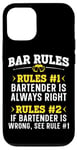 iPhone 12/12 Pro Bartender Mixologist Bar Rules Rule #1 Bartender Is Always Case