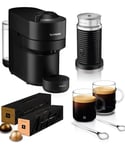 Nespresso Coffee Machine Barista Bundle: Vertuo Pop black Magimix, Milk Frother