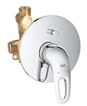 Grohe 33637003 New, Eurostyle Mitigeur Monocommande pour Baignoire-Douche, Levier Ouverte, Chrome