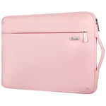 Voova 360°Protective Laptop Sleeve Carry Case 14-15 inch, Waterproof Slim Computer Cover Bag with Handle for MacBook Air M2/M3 15, 15” Surface Laptop 5/4, Hp chromebook 14, New Pink