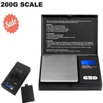 0.04G-200G Digital Weighing Scales Pocket Small Kitchen Gold Jewellery