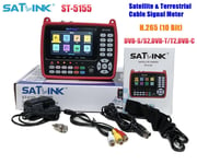 SATLINK ST-5155 Satellite TV Receiver DVB-S/S2/T/T2/C Combo Meter HD H.265 10Bit